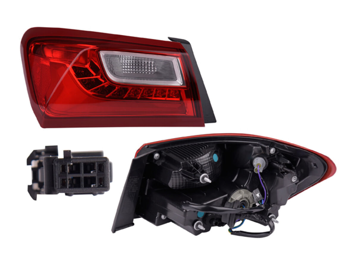 Calavera Exterior Con Leds Lado Conductor