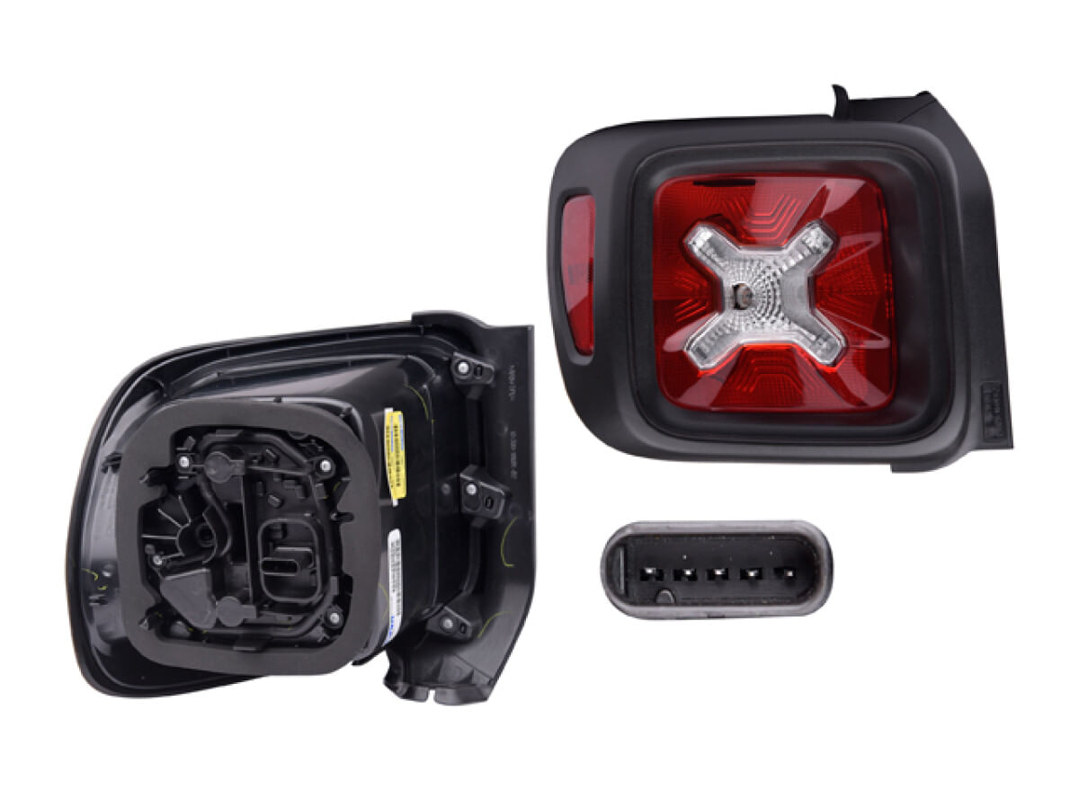 Calavera Filo Negro Con Leds Lado Conductor