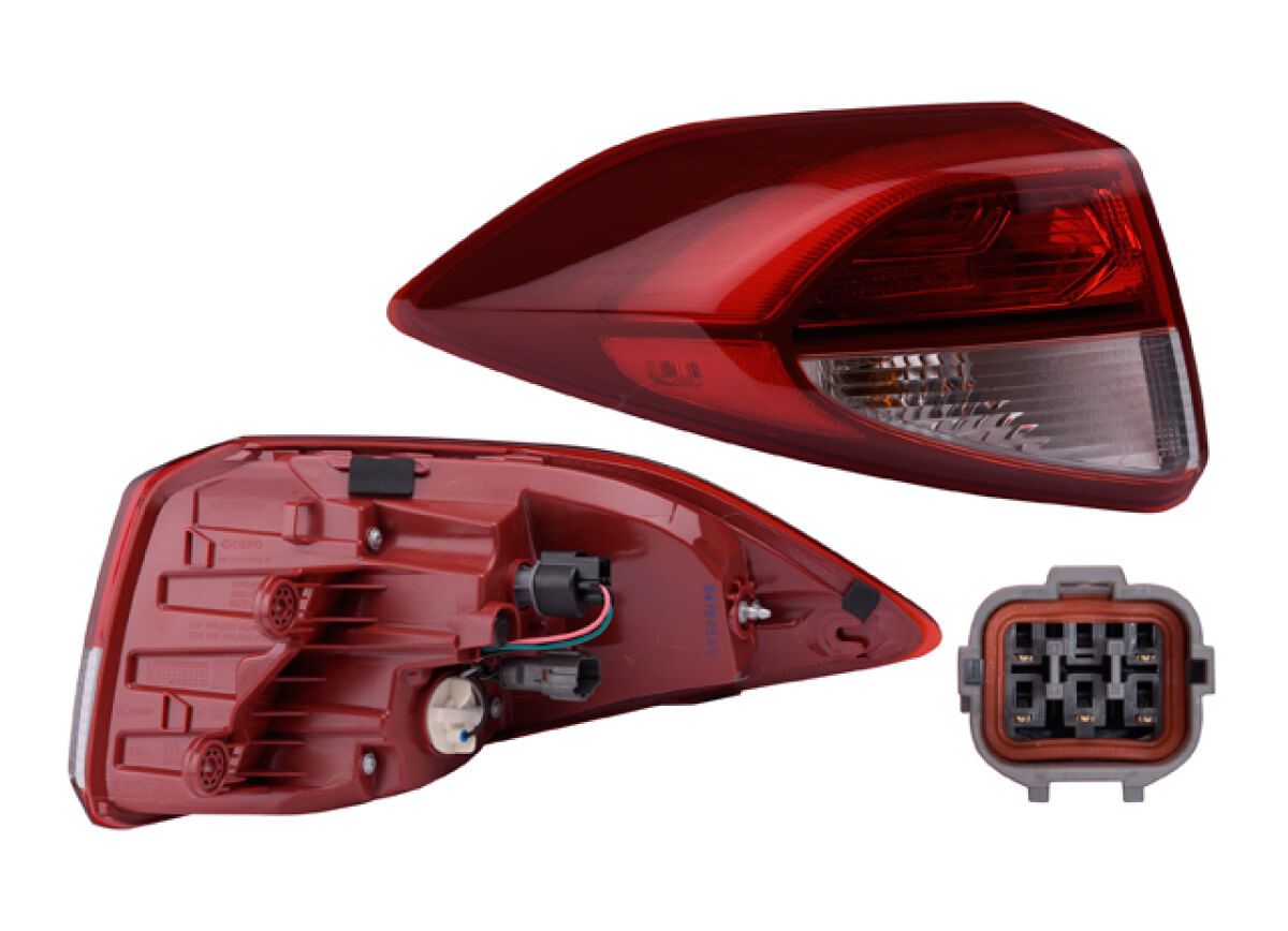 Calavera Exterior Con Leds Lado Conductor