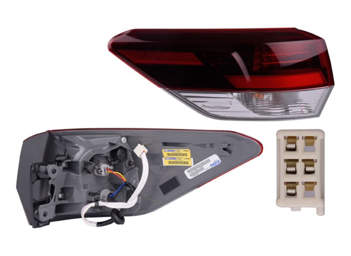 Calavera Exterior Obscura Con Leds Lado Conductor