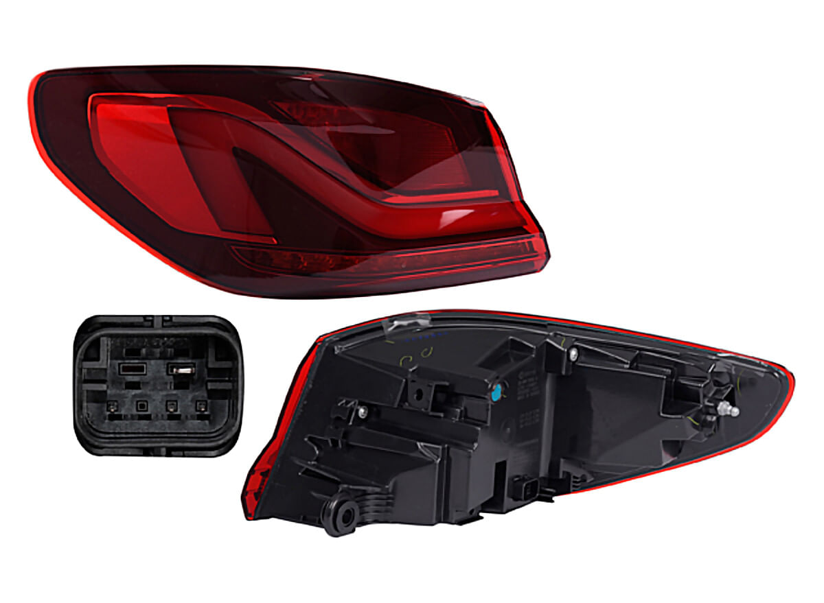 Calavera Exterior Con Leds Lado Conductor