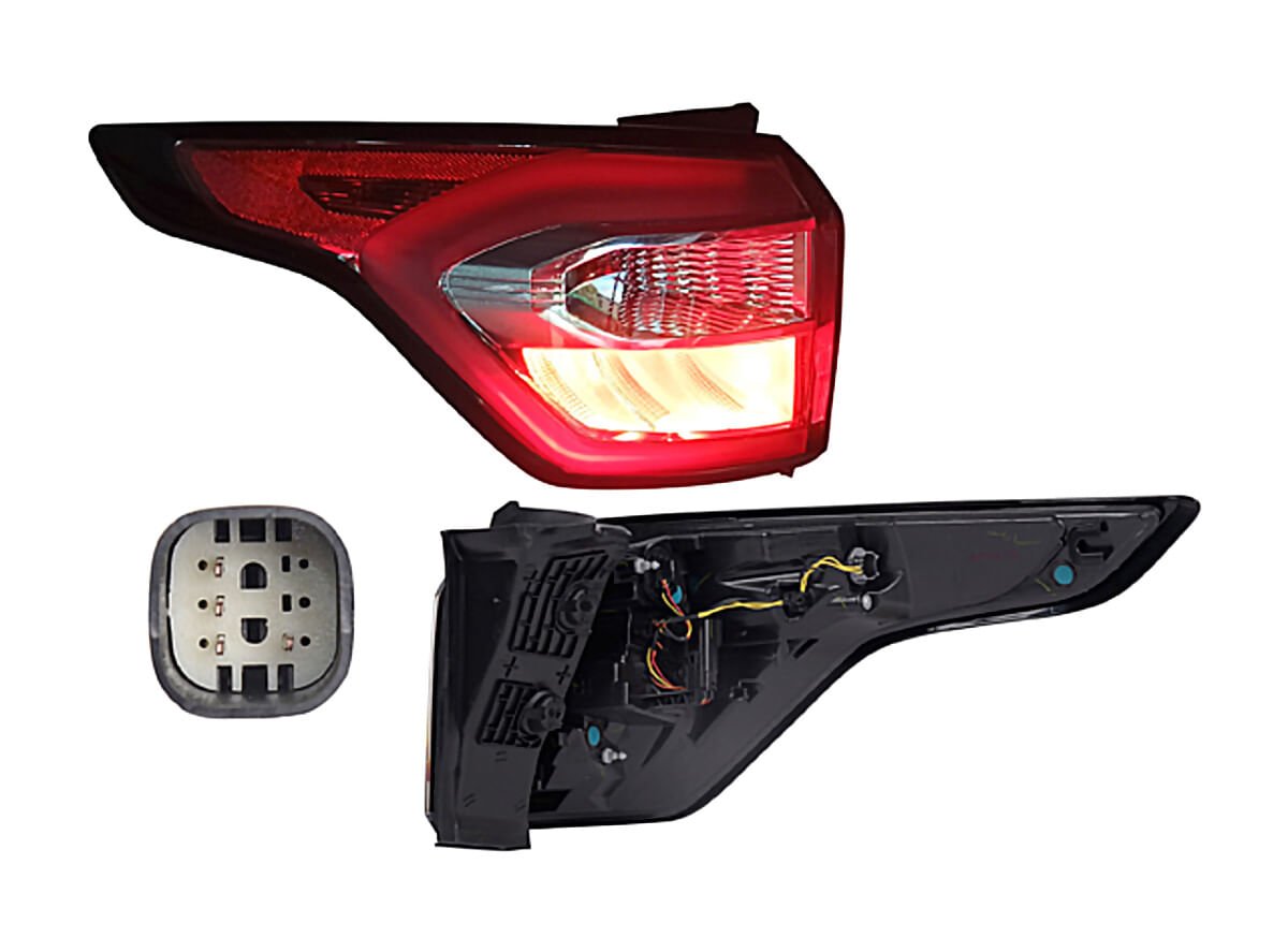 Calavera Exterior Clara Con Leds Lado Conductor