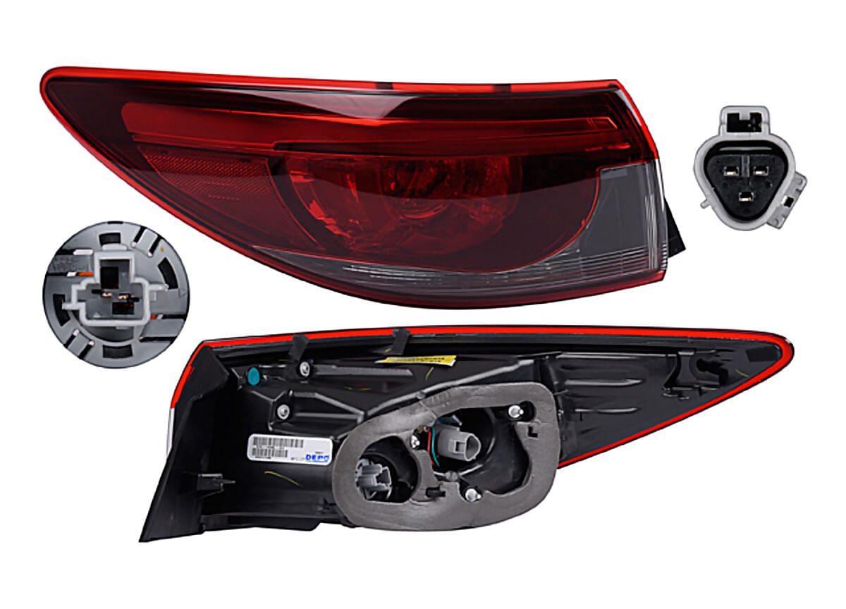 Calavera Exterior Con Leds Lado Conductor