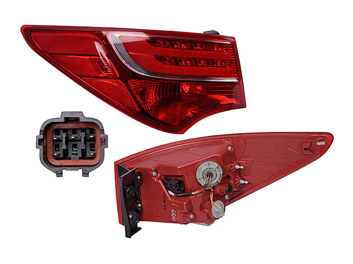 Calavera Exterior Con Leds Lado Conductor