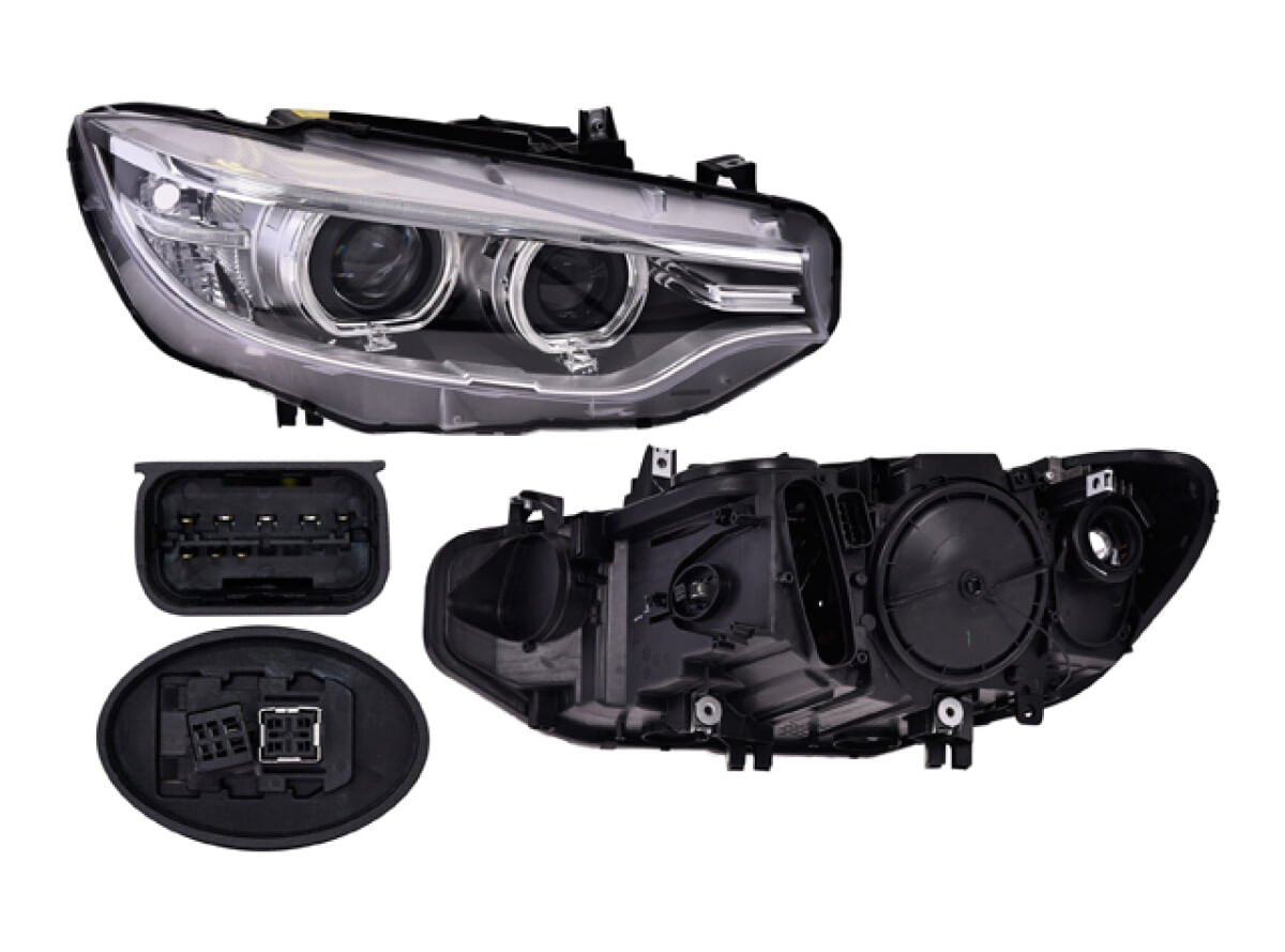 Faro Eléctrico Con Motor Para Foco Xenón Sin Foco Con Leds Lado Pasajero