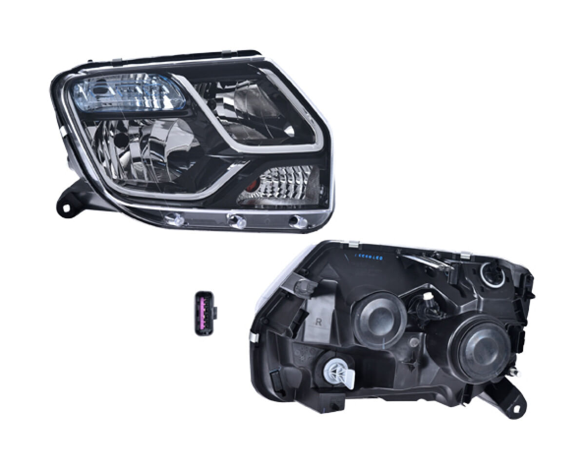 Faro Manual/Eléctrico Para Foco Halógeno Sin Foco Lado Pasajero