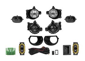 Juego De Faros Para Niebla Con Parrillas Negras