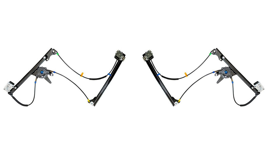 Par De Elevadores De Cristal Eléctricos Sin Motor Delanteros