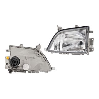 Fiat Punto MK2 2001-2003 Negro Faros Faro C//W Niebla Par Izquierda /& Derecho