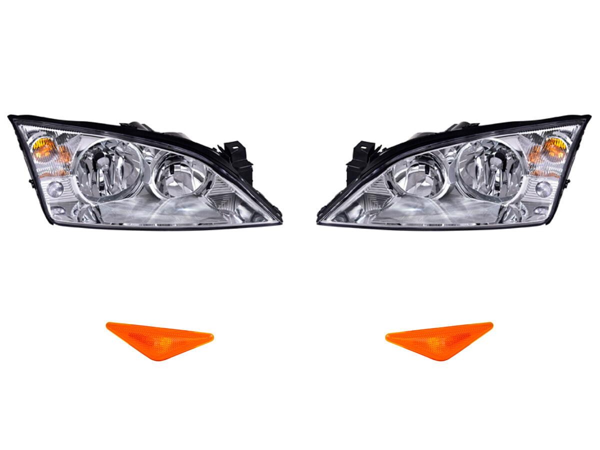 Kit De Faros Para Foco Halógeno Sin Foco Y Cuartos Ámbar (4 Piezas)