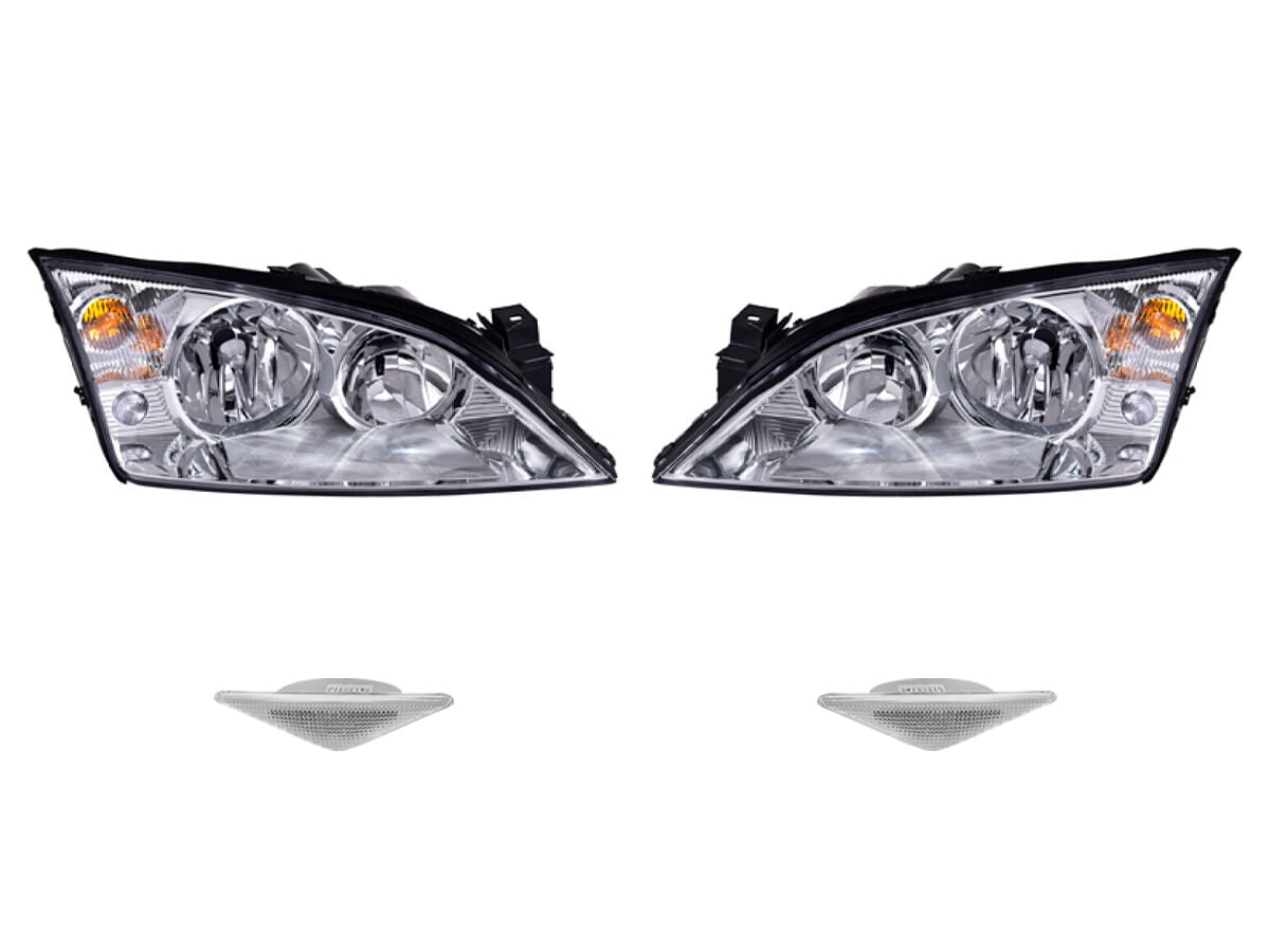 Kit De Faros Para Foco Halógeno Sin Foco Y Cuartos Blanco (4 Piezas)