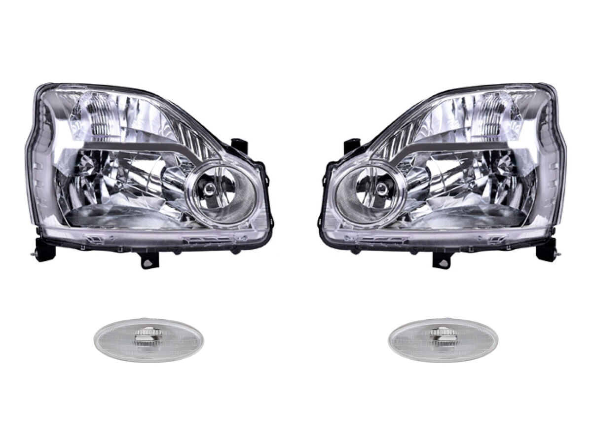 Kit De Faros Para Foco Halógeno Sin Motor Y Cuartos (4 Piezas)