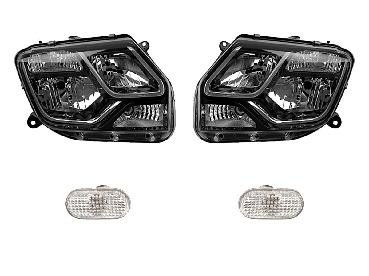 Kit De Faros Para Foco Halógeno Sin Foco Y Cuartos Blanco (4 Piezas)