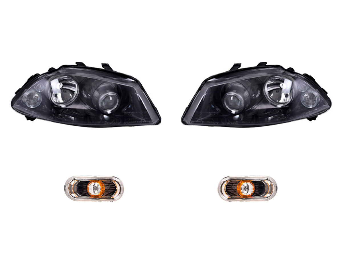 Kit De Faros Para Foco Xenón Sin Foco Sin Motor Y Cuartos (4 Piezas)