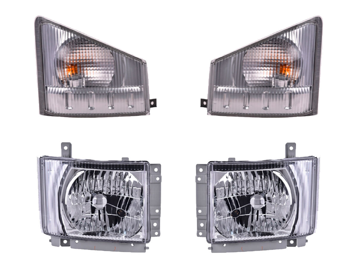 Kit De Faros Sin Foco Con Motor Y Cuartos (4 Piezas)