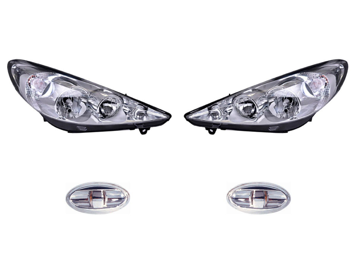 Kit De Faros Para Foco Halógeno Sin Foco Con Motor Y Cuartos (4 Piezas)