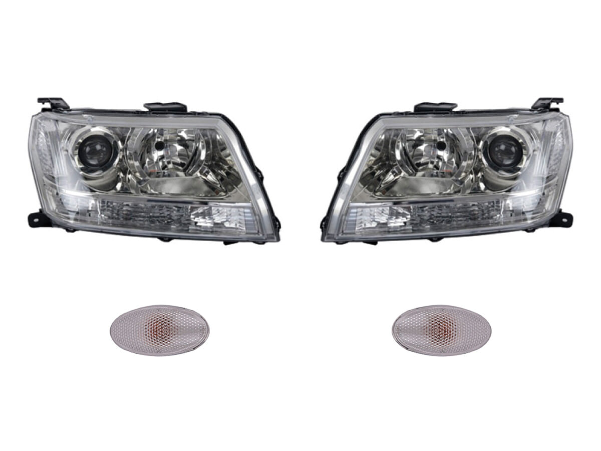 Kit De Faros Fondo Negro Y Cuartos (4 Piezas)