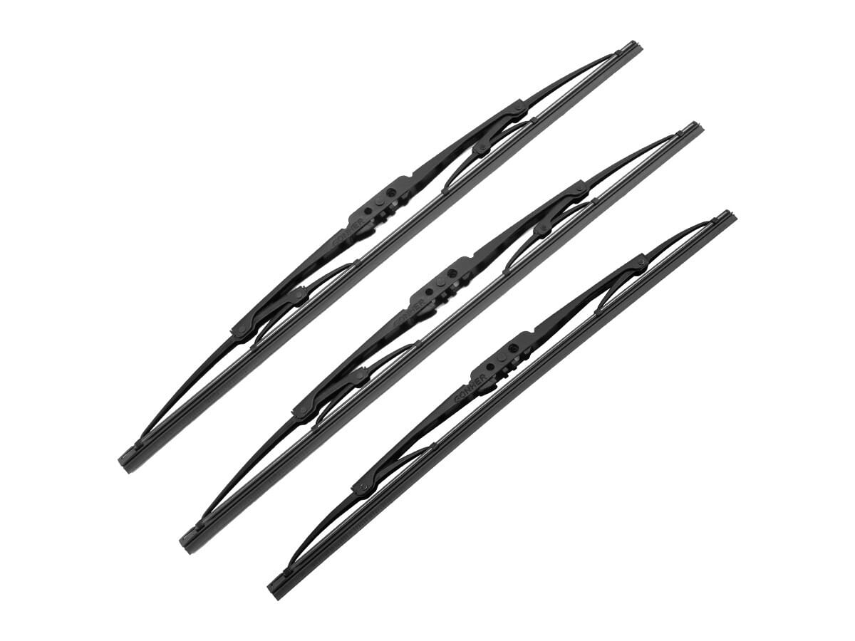 Kit De 3 Plumas Limpiaparabrisas Convencional
