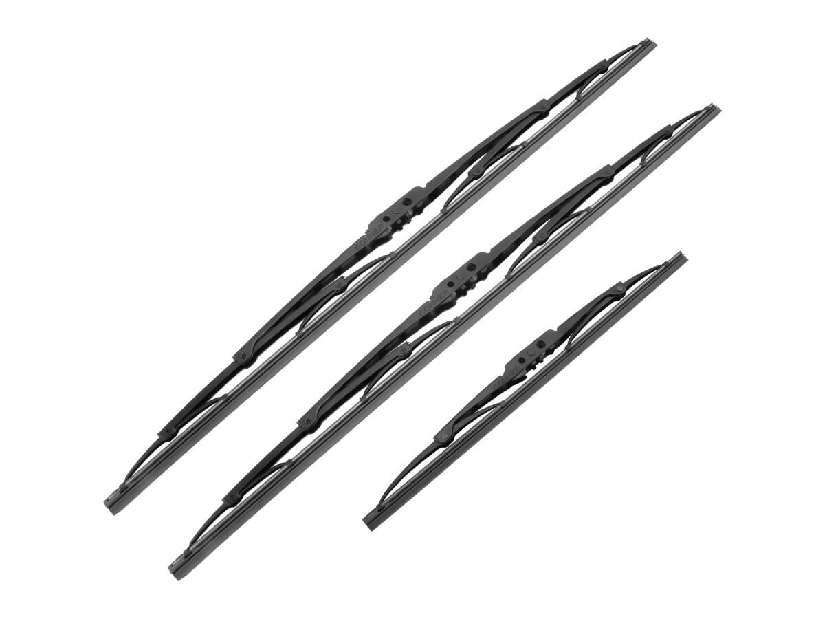 Kit De 3 Plumas Limpiaparabrisas Convencional