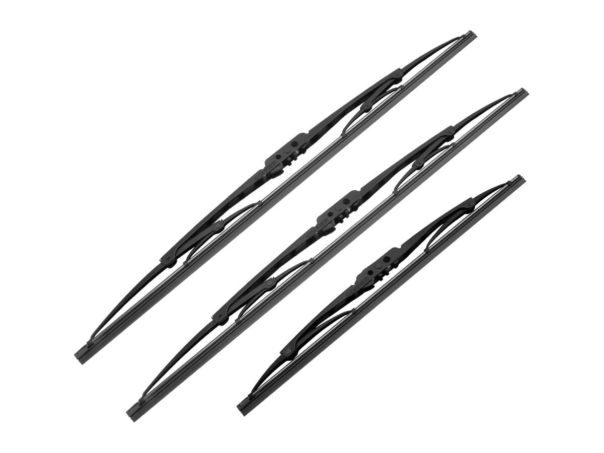 Kit De 3 Plumas Limpiaparabrisas Convencional