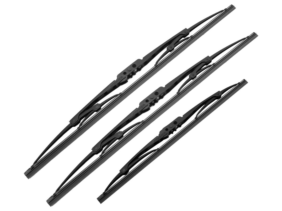 Kit De 3 Plumas Limpiaparabrisas Convencional