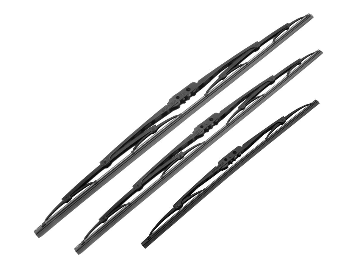 Kit De 3 Plumas Limpiaparabrisas Convencional