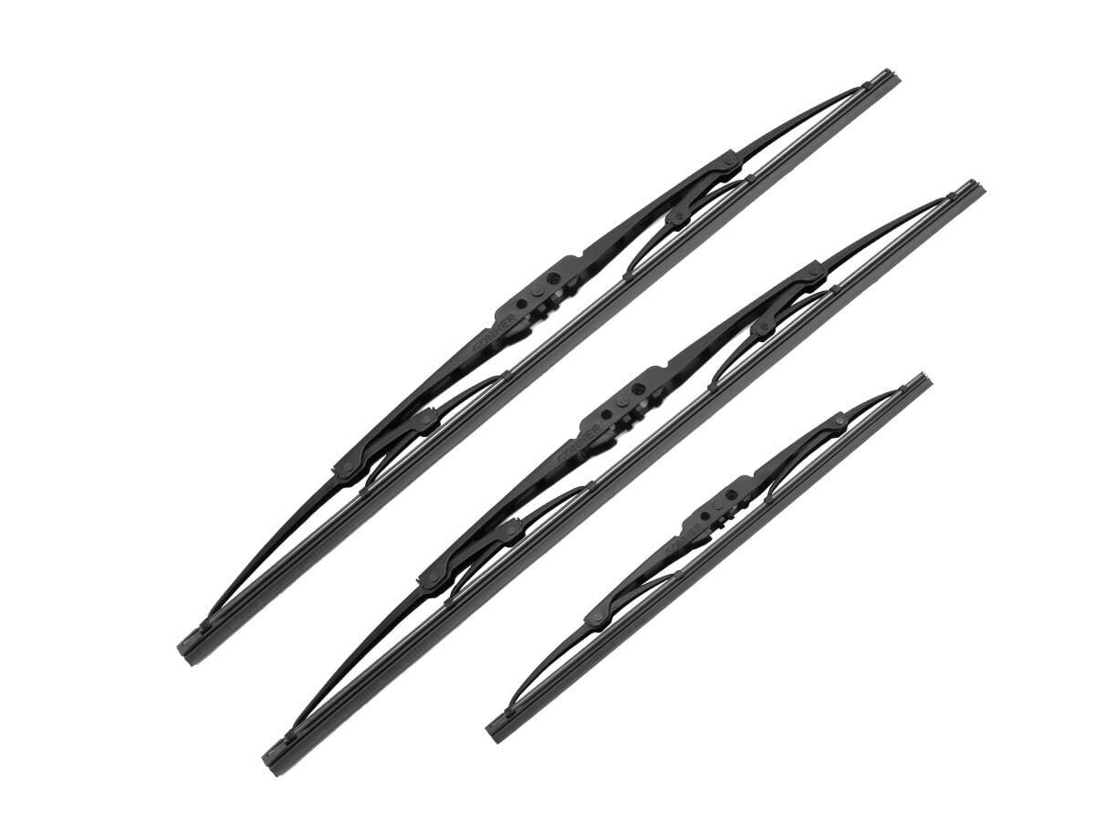 Kit De 3 Plumas Limpiaparabrisas Convencional