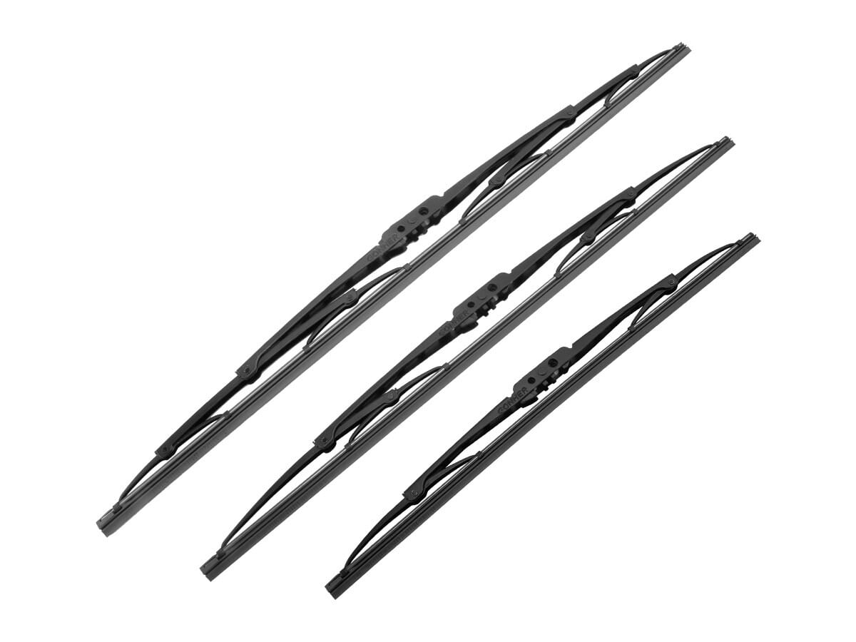 Kit De 3 Plumas Limpiaparabrisas Convencional