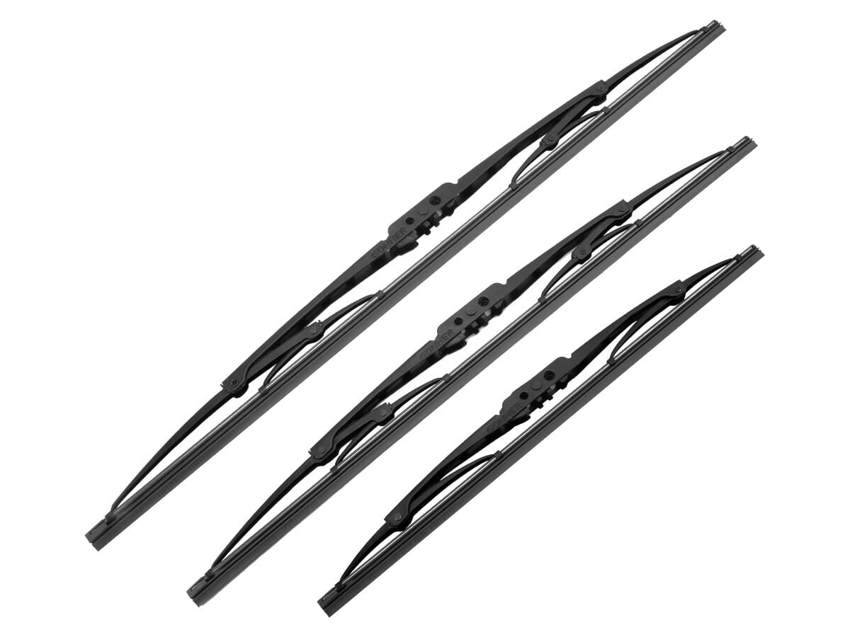 Kit De 3 Plumas Limpiaparabrisas Convencional