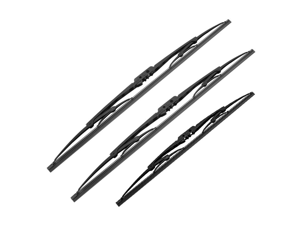 Kit De 3 Plumas Limpiaparabrisas Convencional