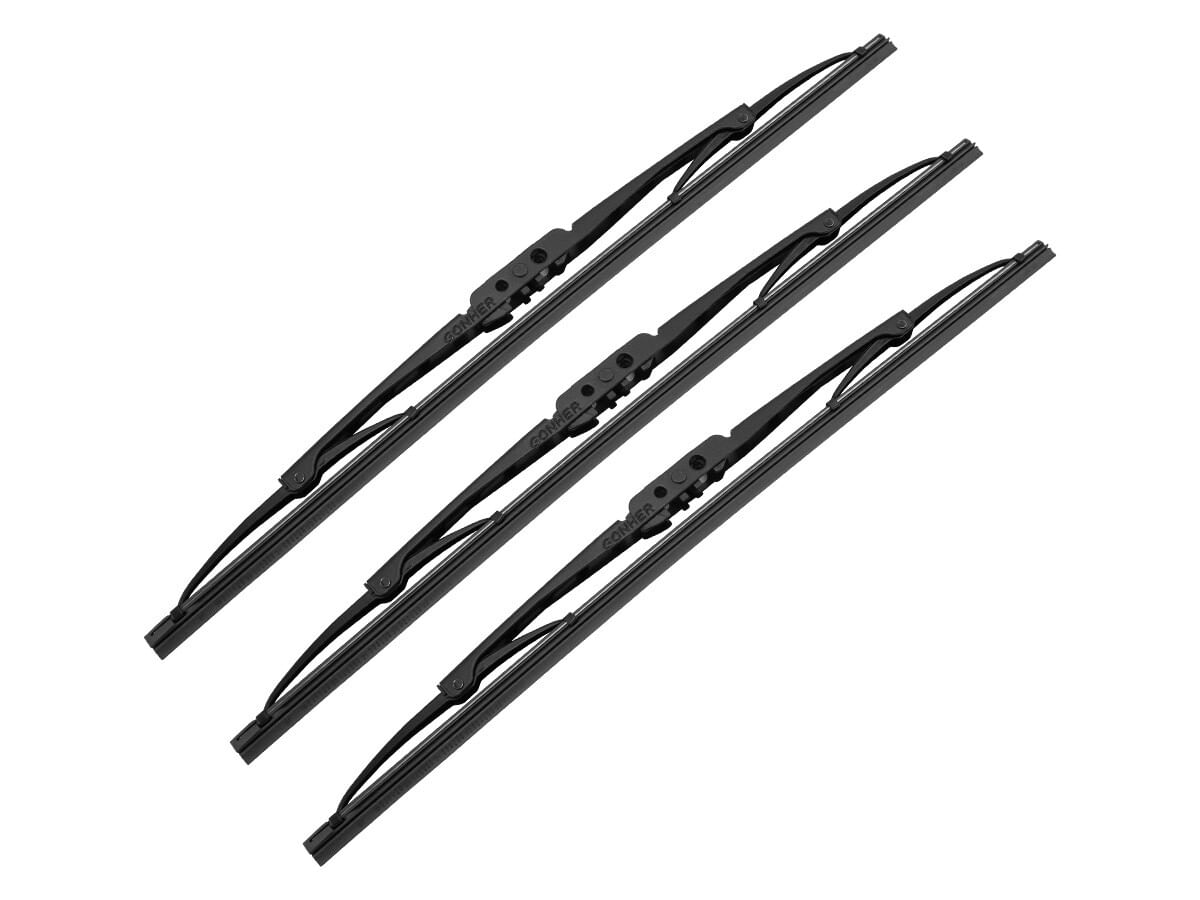 Kit De 3 Plumas Limpiaparabrisas Convencional