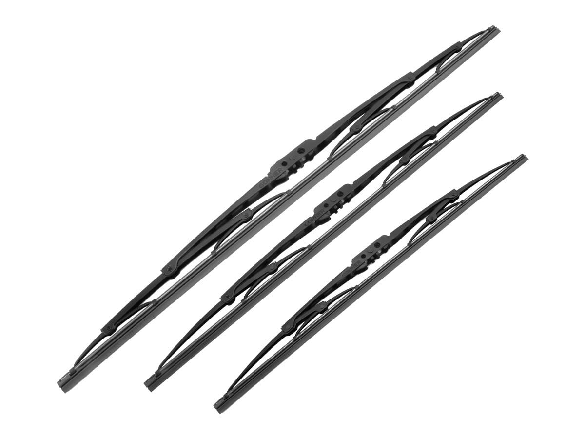 Kit De 3 Plumas Limpiaparabrisas Convencional