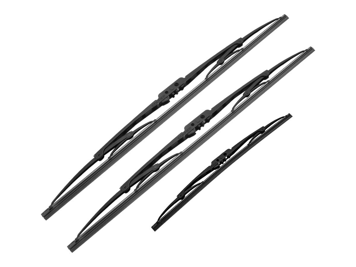 Kit De 3 Plumas Limpiaparabrisas Convencional