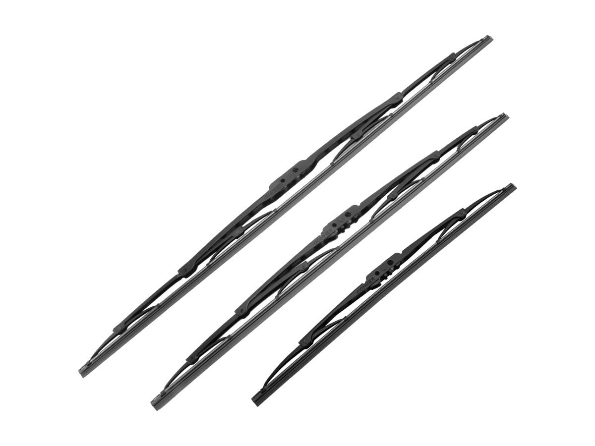 Kit De 3 Plumas Limpiaparabrisas Convencional