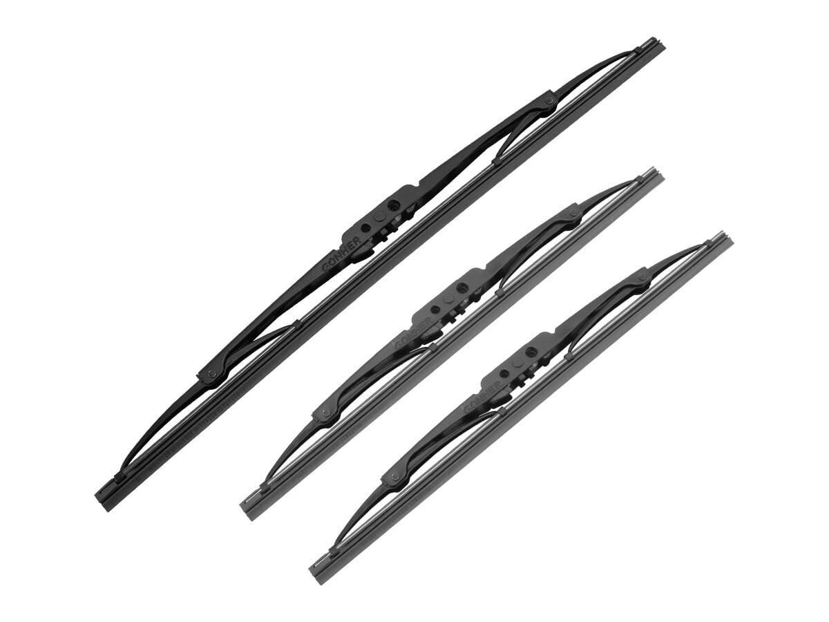 Kit De 3 Plumas Limpiaparabrisas Convencional