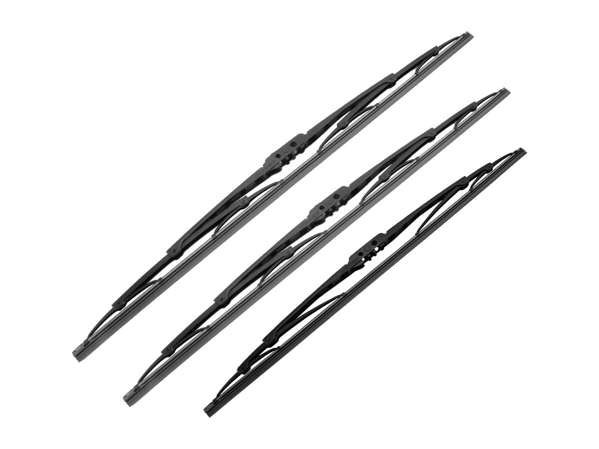 Kit De 3 Plumas Limpiaparabrisas Convencional