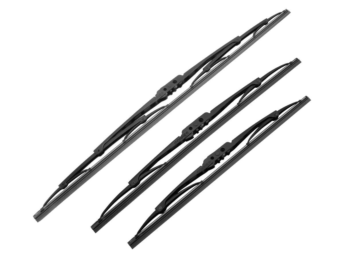 Kit De 3 Plumas Limpiaparabrisas Convencional
