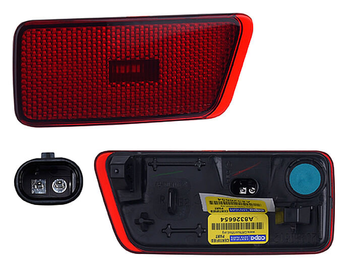 Cuarto Trasero Rojo Con Leds Lado Pasajero