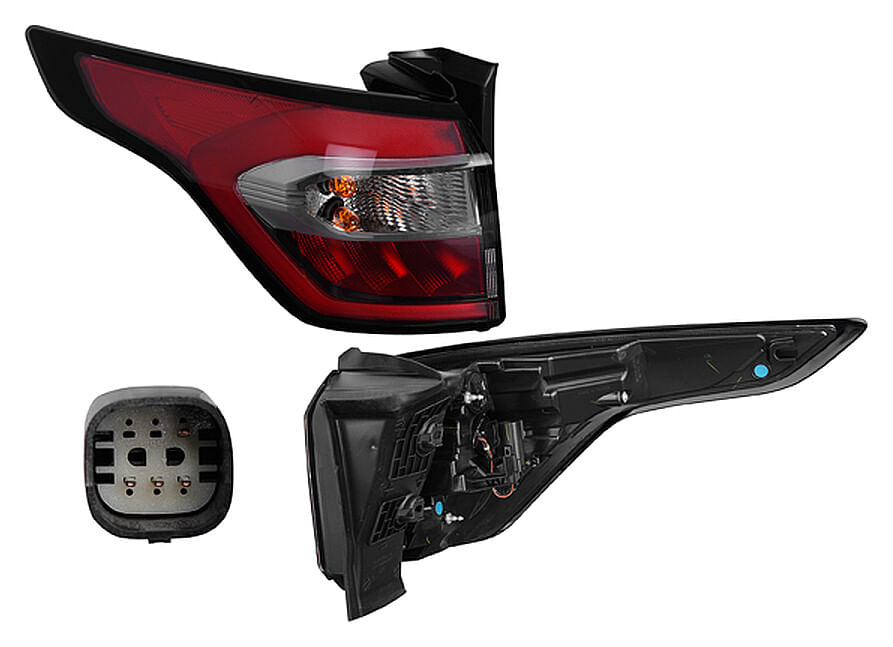 Calavera Exterior Con Leds Lado Conductor