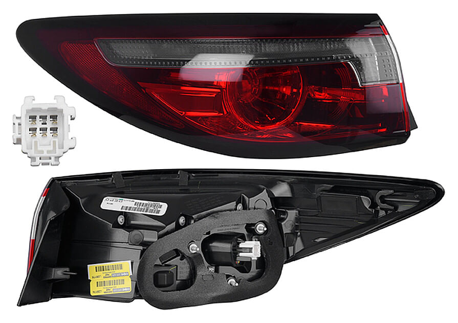Calavera Exterior Con Leds Lado Conductor
