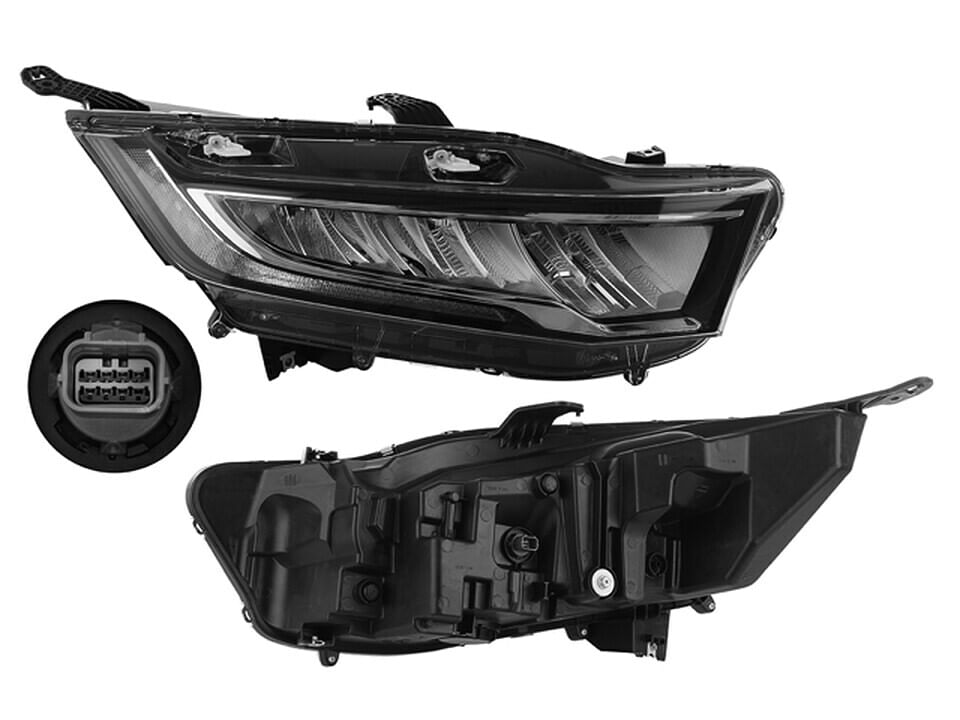 Faro Con Filo Cromado Con Leds Lado Pasajero