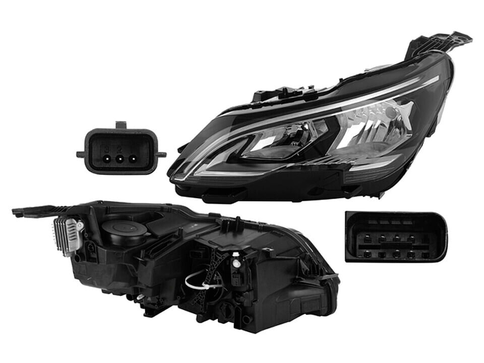 Faro Eléctrico Con Motor Sin Foco Con Leds Lado Conductor