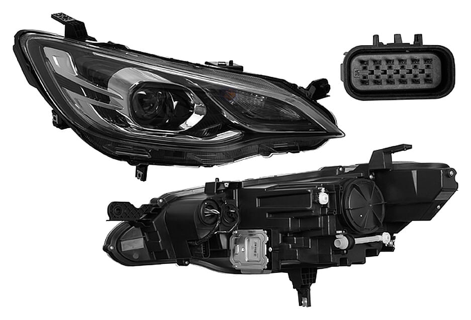 Faro 8 Pines Con Lupa Con Leds Lado Pasajero
