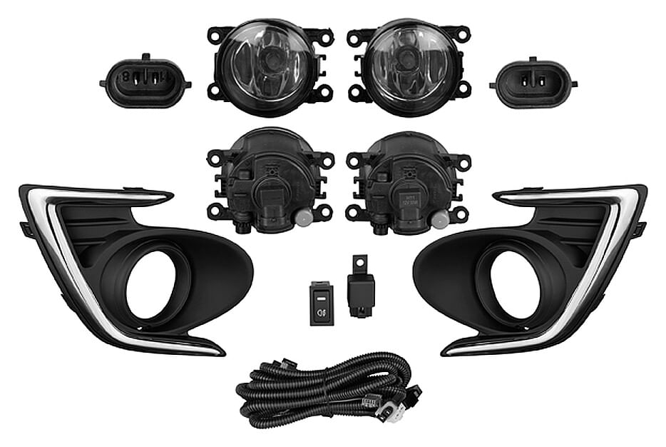 Juego De Faros Para Niebla Con Cables