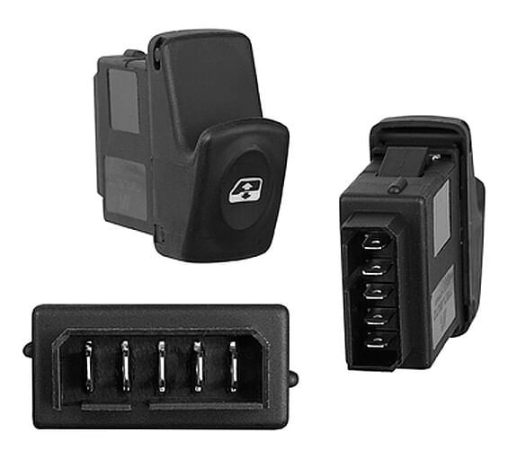 Control Para Cristal Negro 1 Tecla