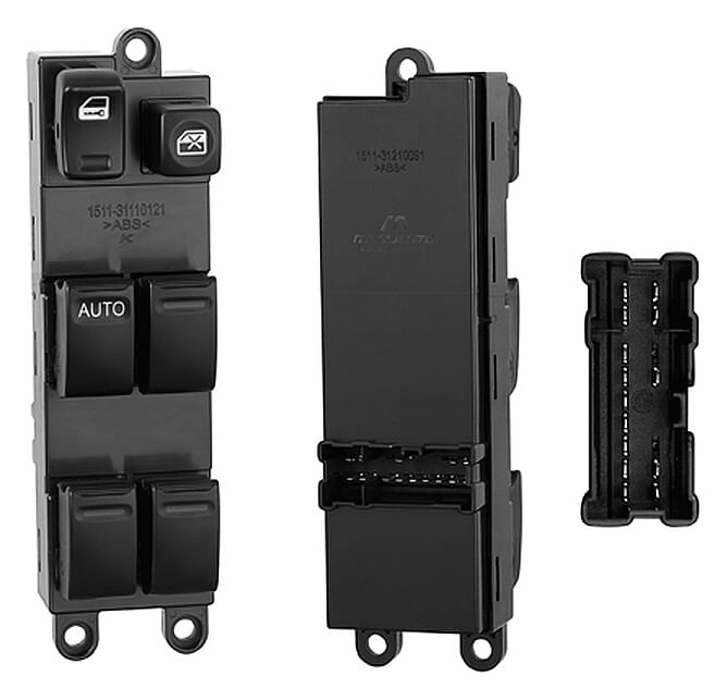 Control Para Cristal Negro 6 Teclas