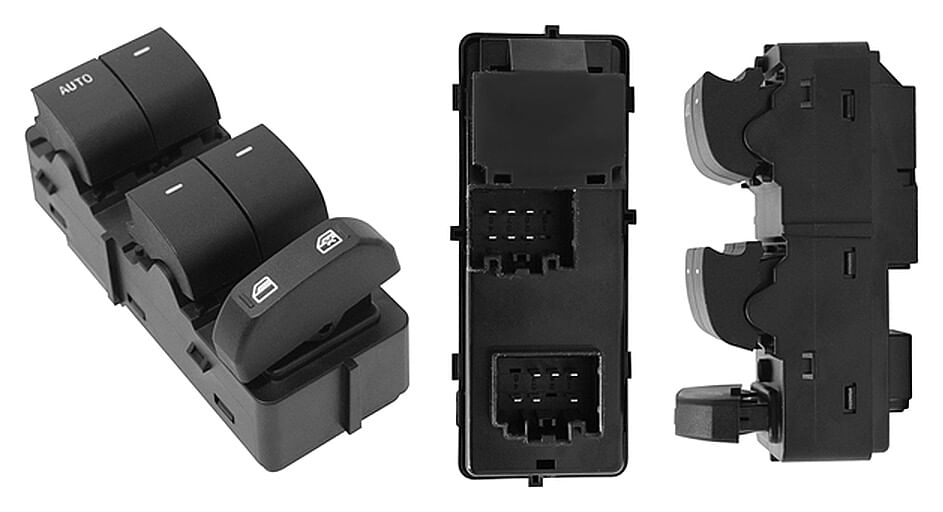 Control Para Cristal Negro 5 Teclas