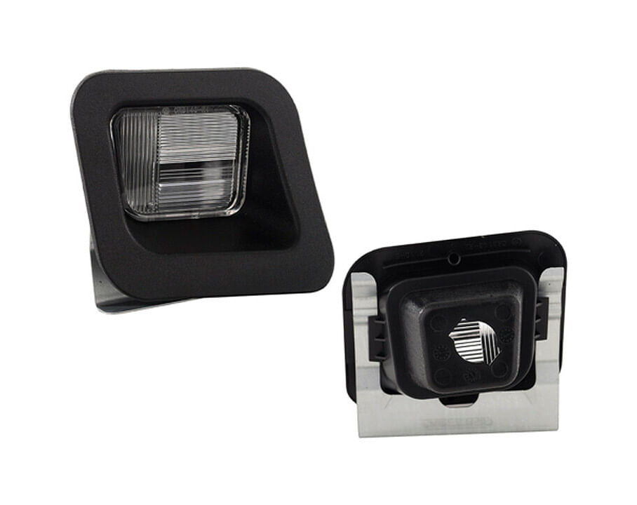 Cubierta Luz De Placa Negra Lado Pasajero