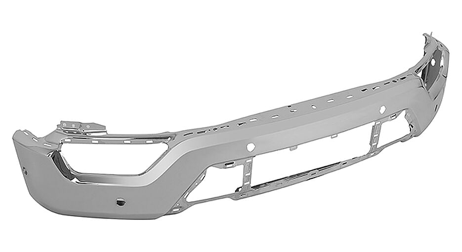 Defensa Delantera Cromada Con 6 Hoyos Para Sensor