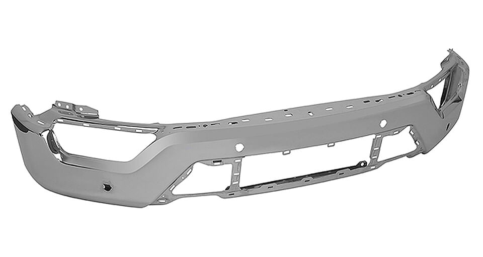 Defensa Delantera Cromada Con 4 Hoyos Para Sensor